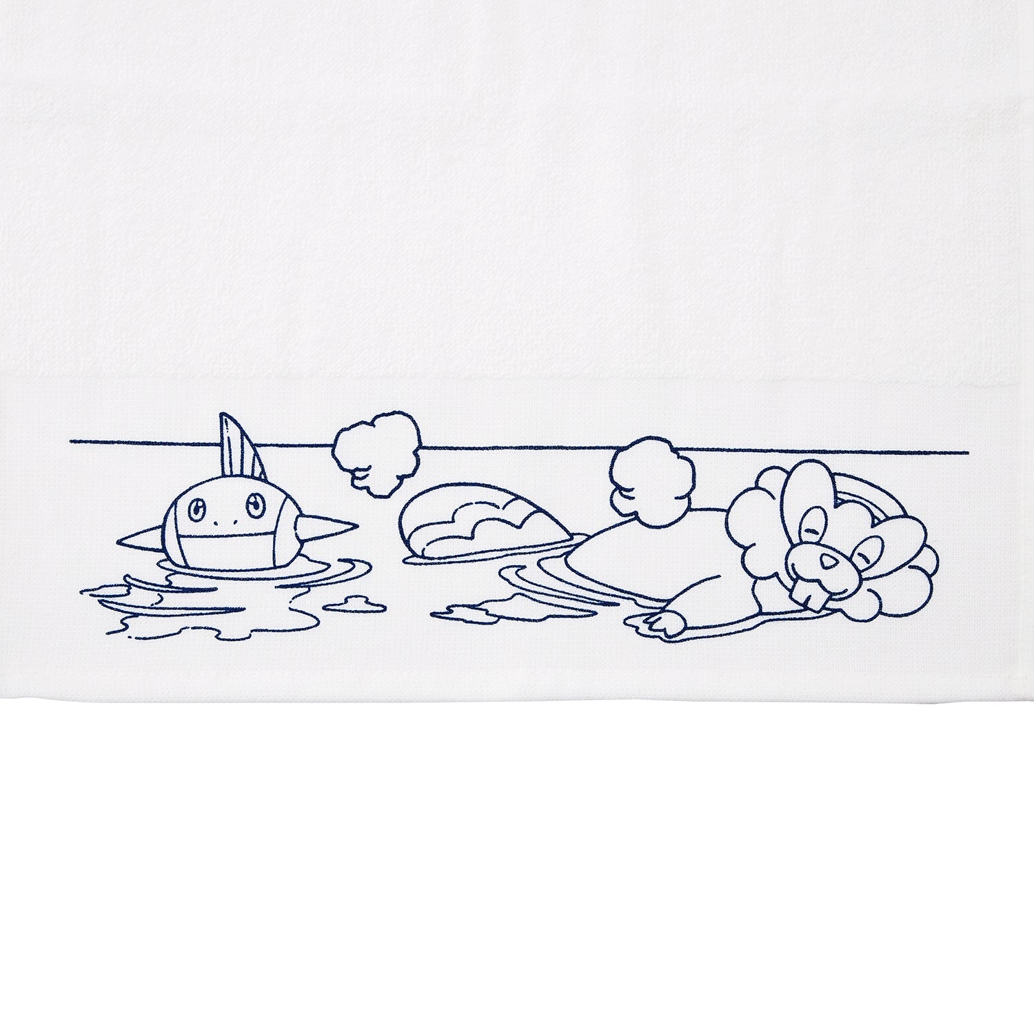 Authentic Japanese Pokemon bath towel with vibrant colors and patterns