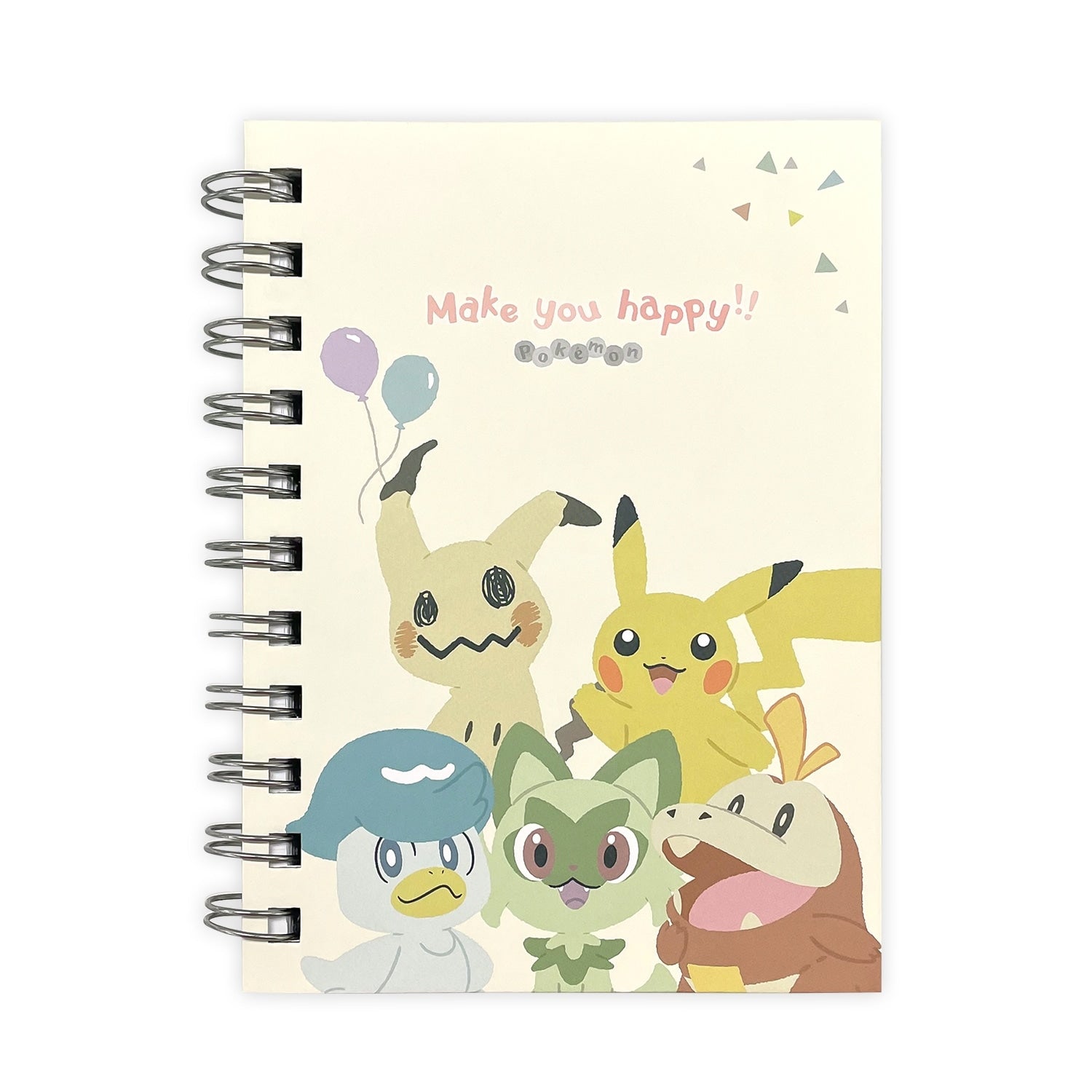 A6W ring notebook with Pokemon characters from Japan, featuring colorful designs