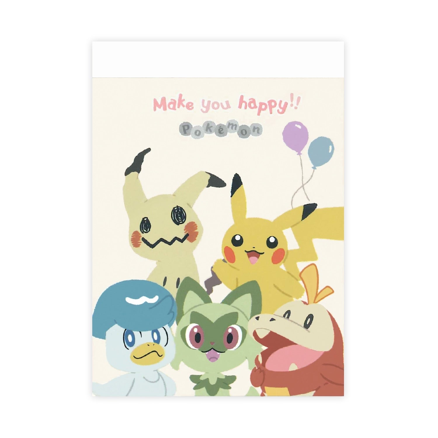 Pokemon Mini Memo notebook with colorful characters from Japan