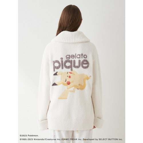 [gelato pique] [Unisex] Baby Moco Jacquard Shawl Cardigan Ivory S-M/M-L