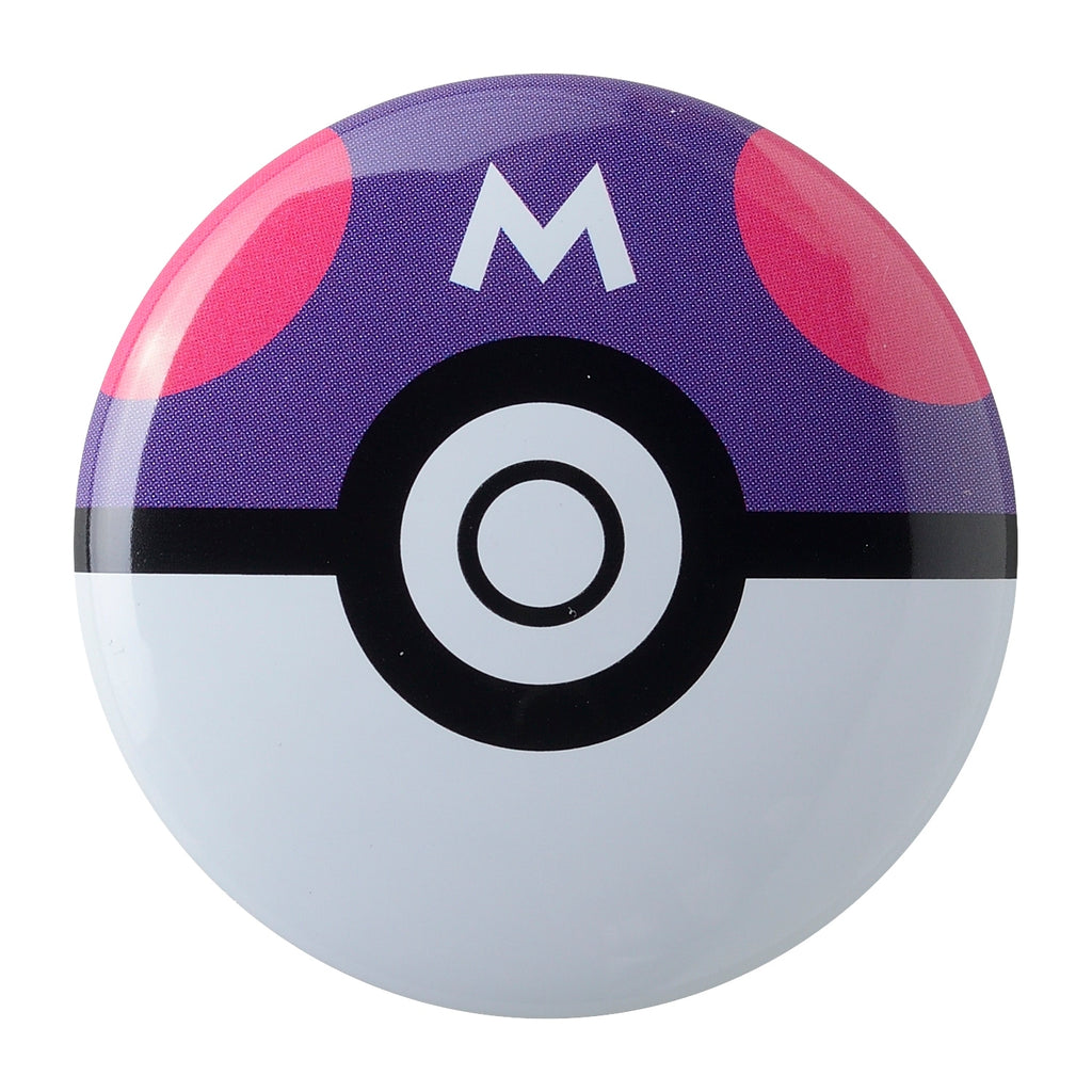 Master Ball tin badge with detailed design from Japan