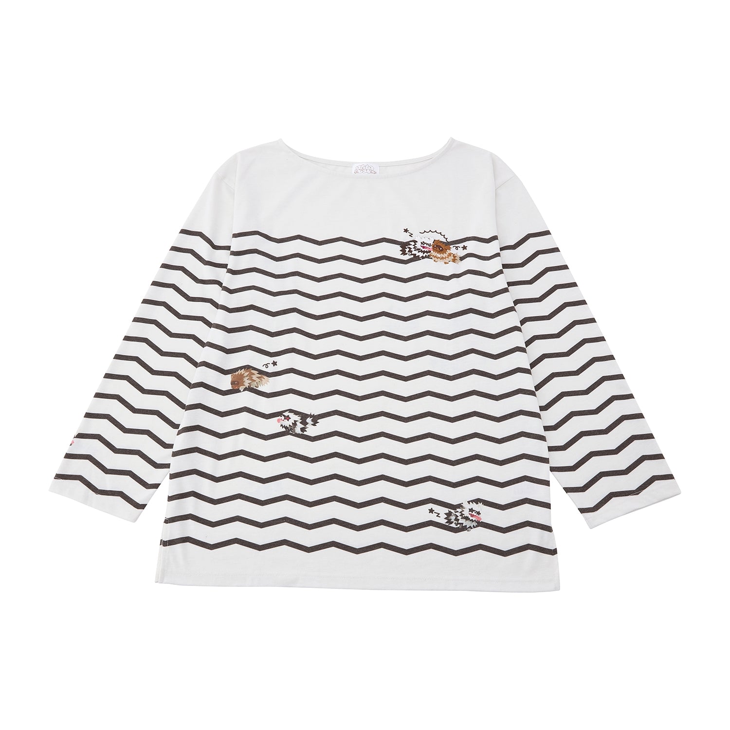 One-point embroidery long T-shirt Nitamono Zigzaguma & Galar Zigzaguma