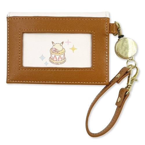 Pass case with bifold reel YE Flower