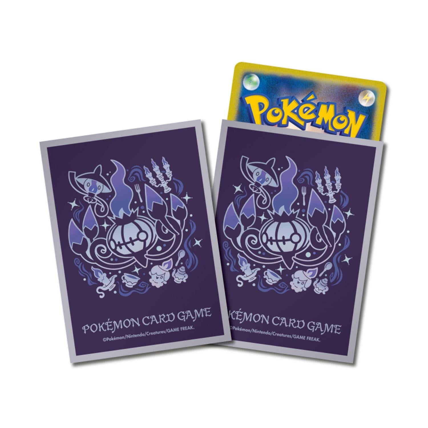 Pokémon TCG Premium Gloss Deck Sleeves Chandelure Path of Evolution [Gray]