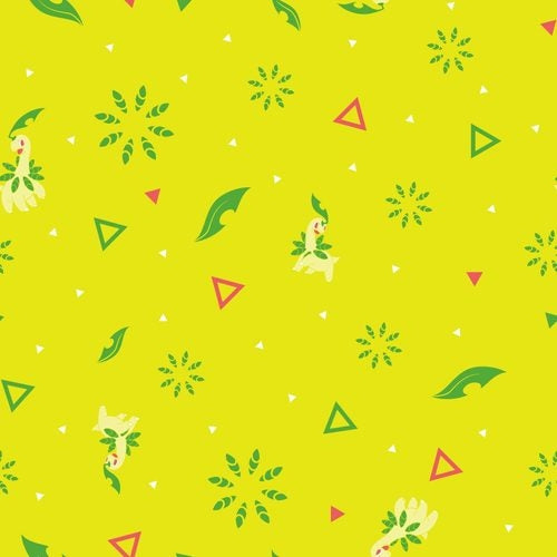 SARASA Pokémon Shirts Pokémon bay leaf pattern