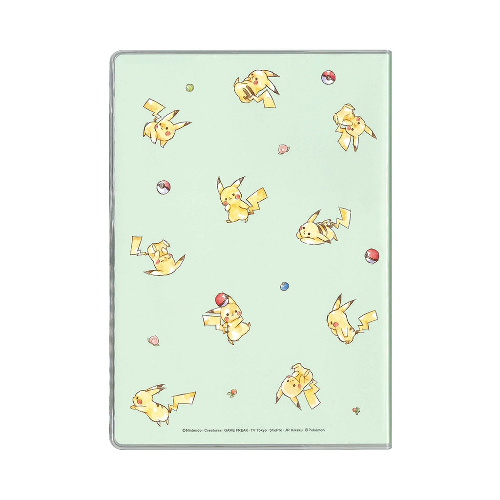 Pikachu and monster balls collectible notebook, official Pokemon Center Japan product