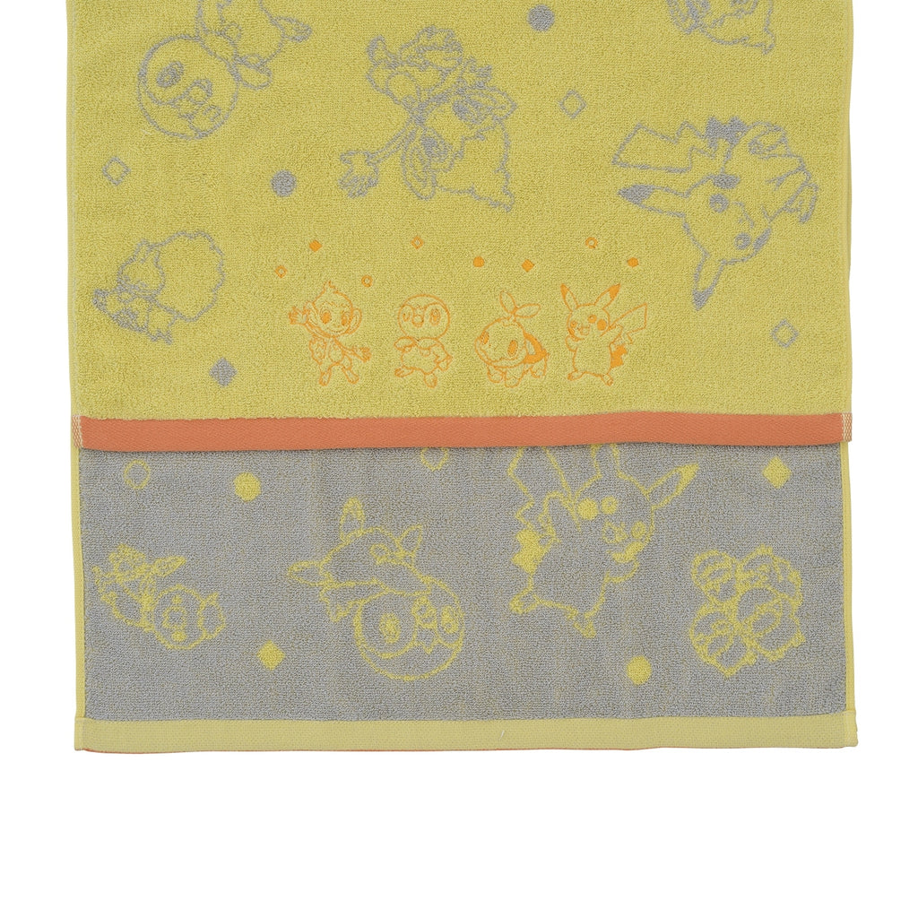 Authentic Pokemon mini bath towel with Tabi no Omoide design from Japan