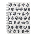 B6 Ring Note Poke Crest Kitakami no Sato with Pokemon design from Japan