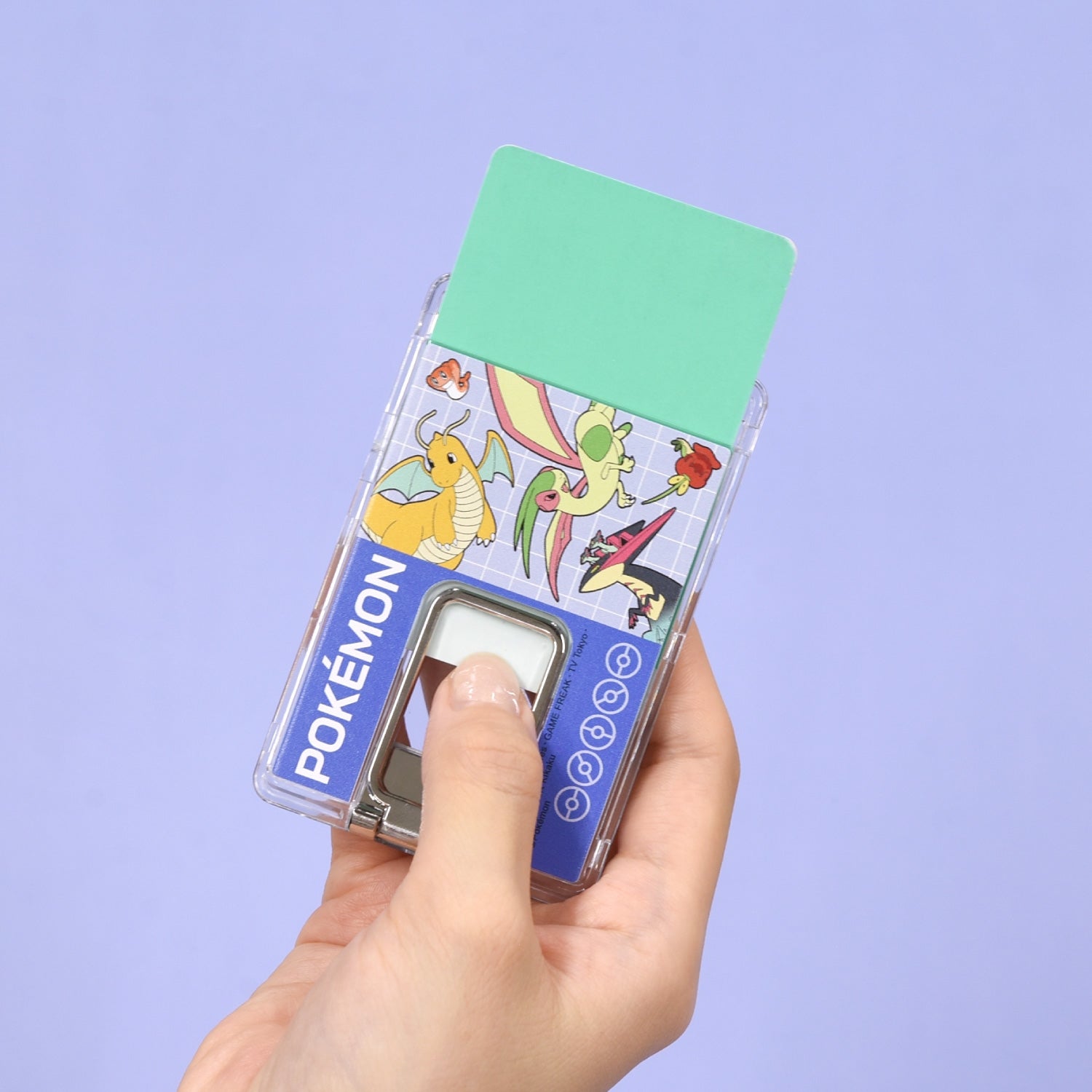 Clear card case with MagSafe compatible stand Dragon type