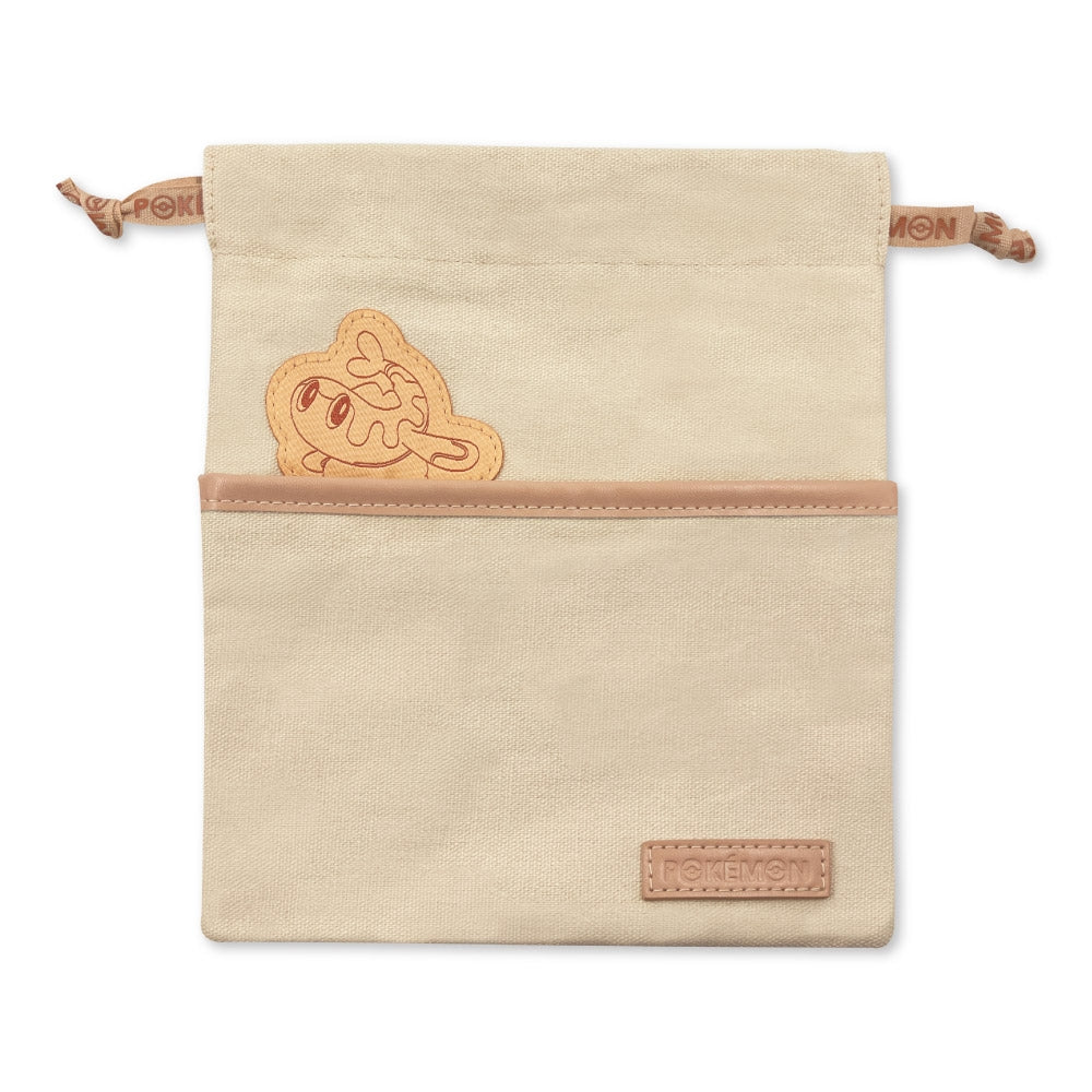 Drawstring pouch with emblem Sharitatsu