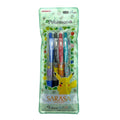 Sarasa Clip 4 Color Set with Natu, a Psychic/Flying-type Pokemon, from Japan