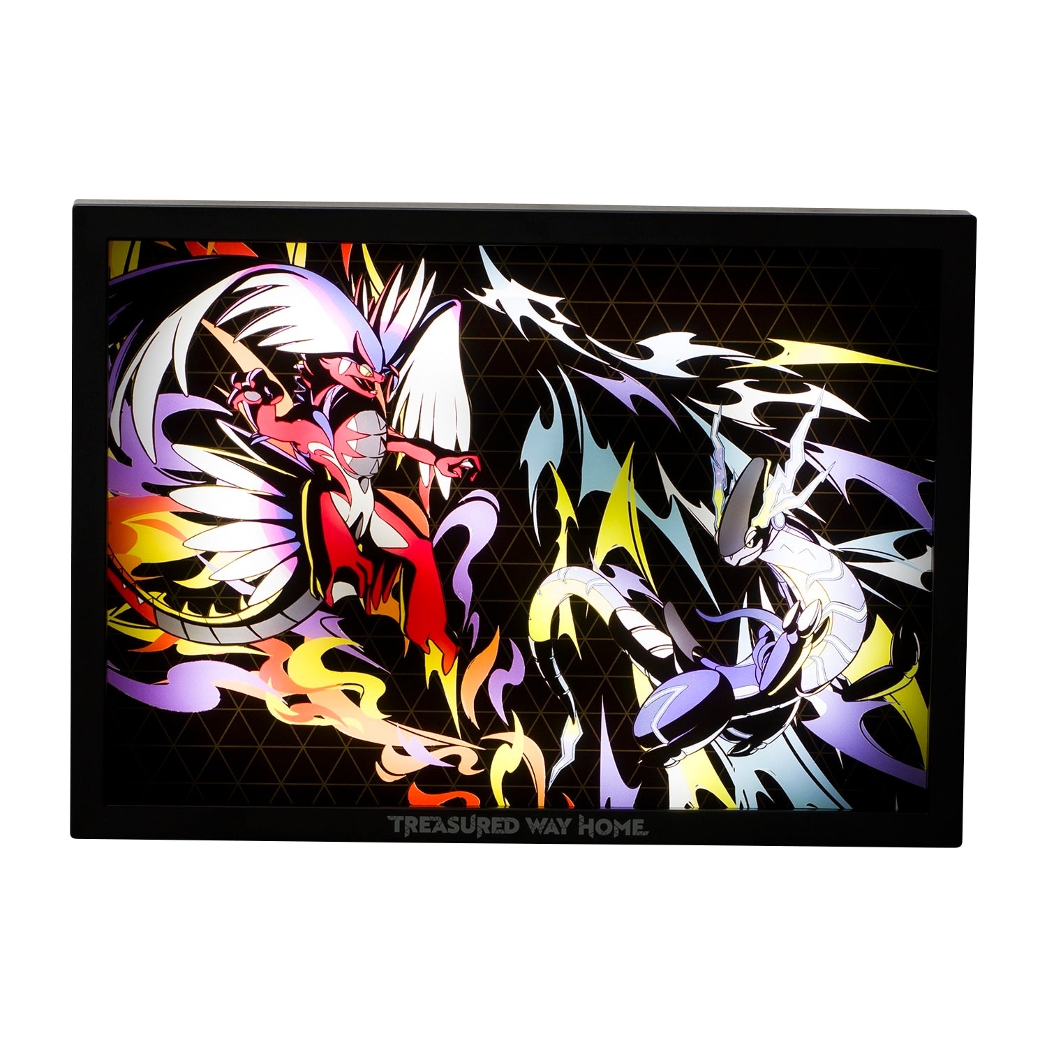 Close-up of Pokemon LED Art Frame, showcasing vibrant colors and details from Japan