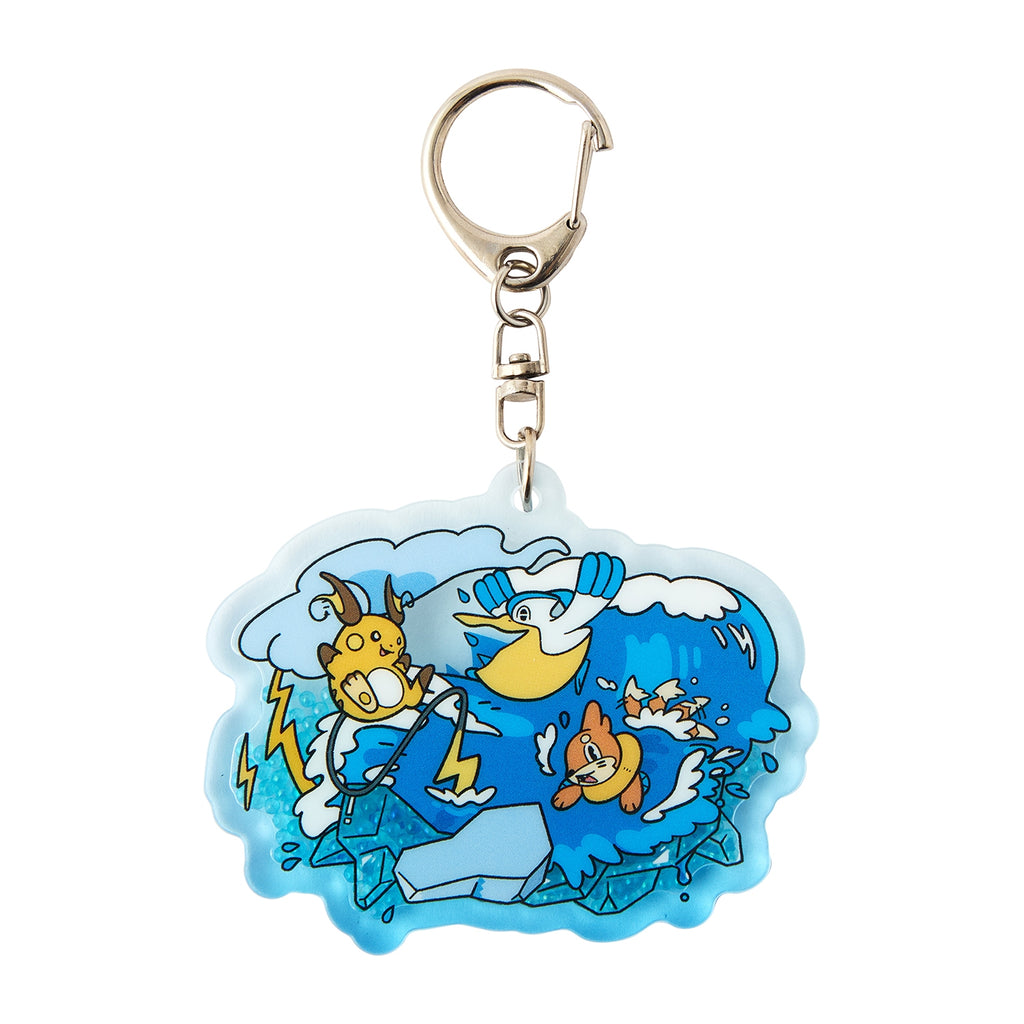 Official Pokémon Center Japan licensed keychain, Shakashaka OTENKI TEAM from Japan
