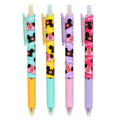 4 black ballpoint pens Mickey Minnie