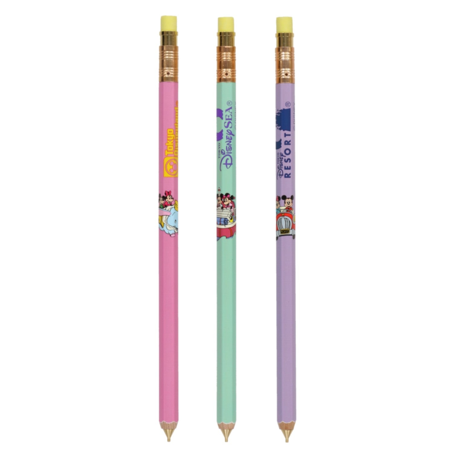 3 mechanical pencils Mickey Minnie