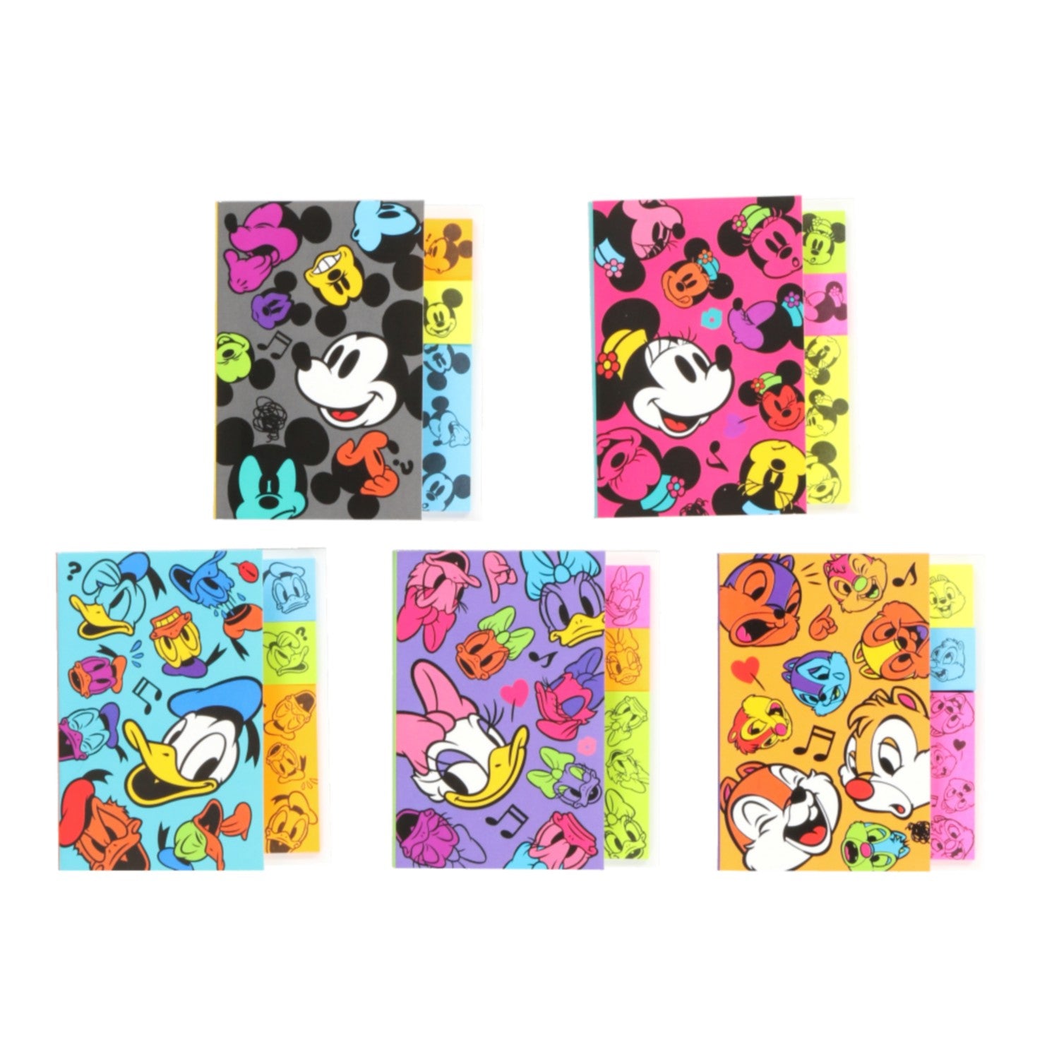 5 sticky notes Mickey Mouse and friends