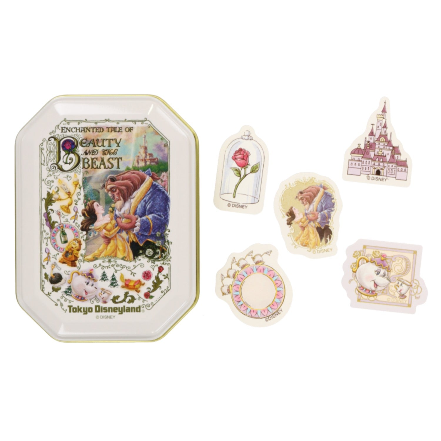 Beauty and the Beast with sticker can