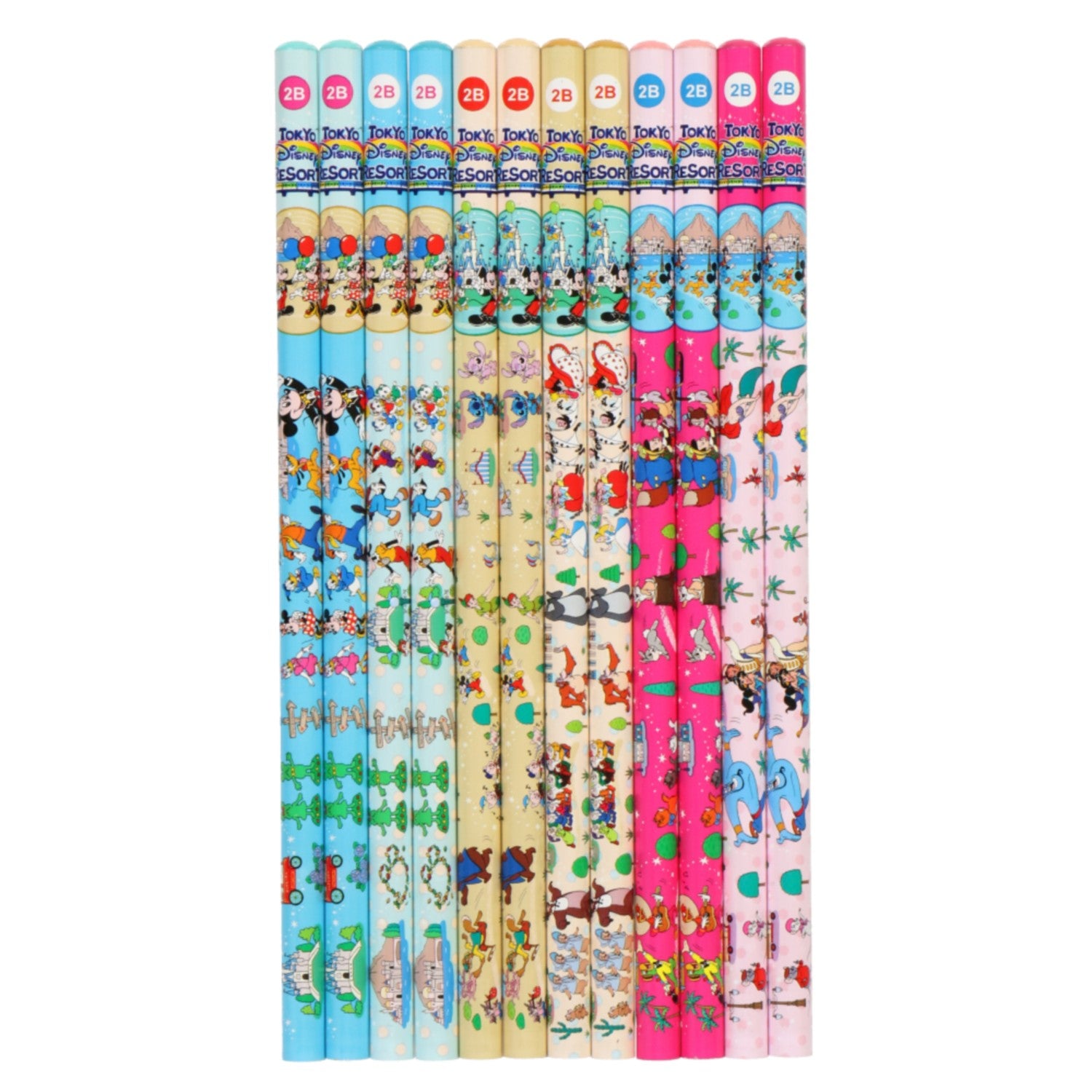 12 2B pencils Mickey Mouse and friends