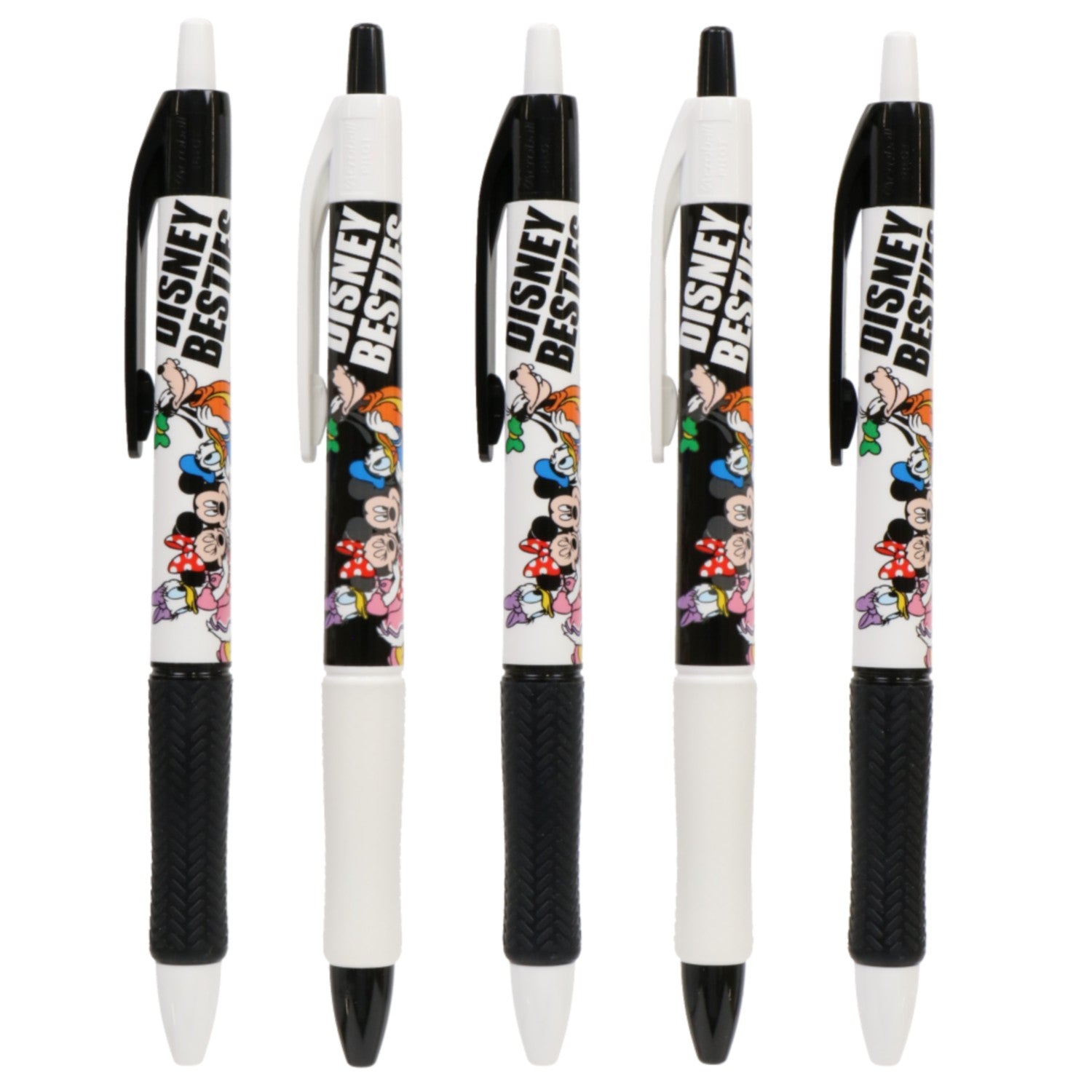 Ballpoint pen <Acroball> 5 black Mickey Mouse and friends