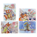 4 clear holders Zootopia