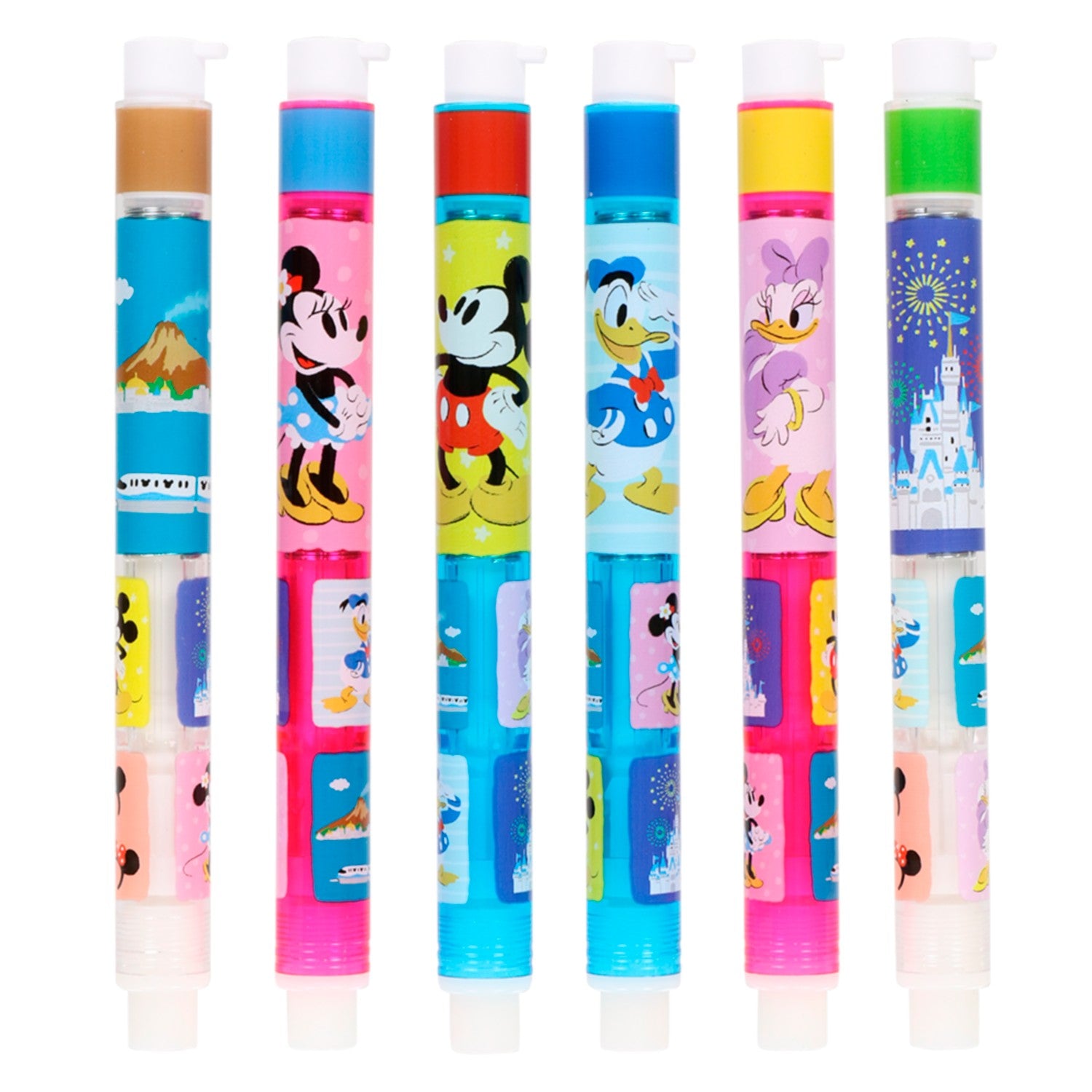 Eraser <MONO> 6 pieces Mickey Mouse and friends
