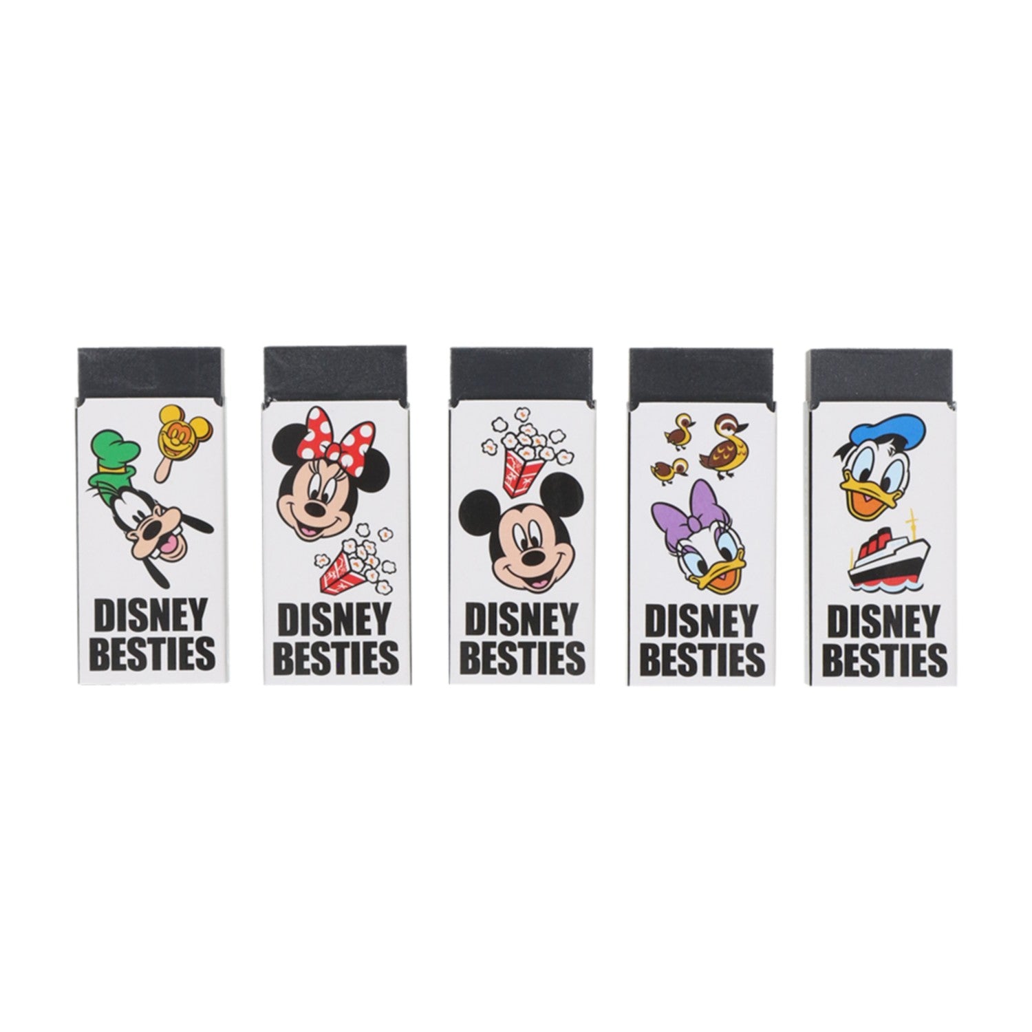 Eraser <MONO> 5 pieces Mickey Mouse and friends
