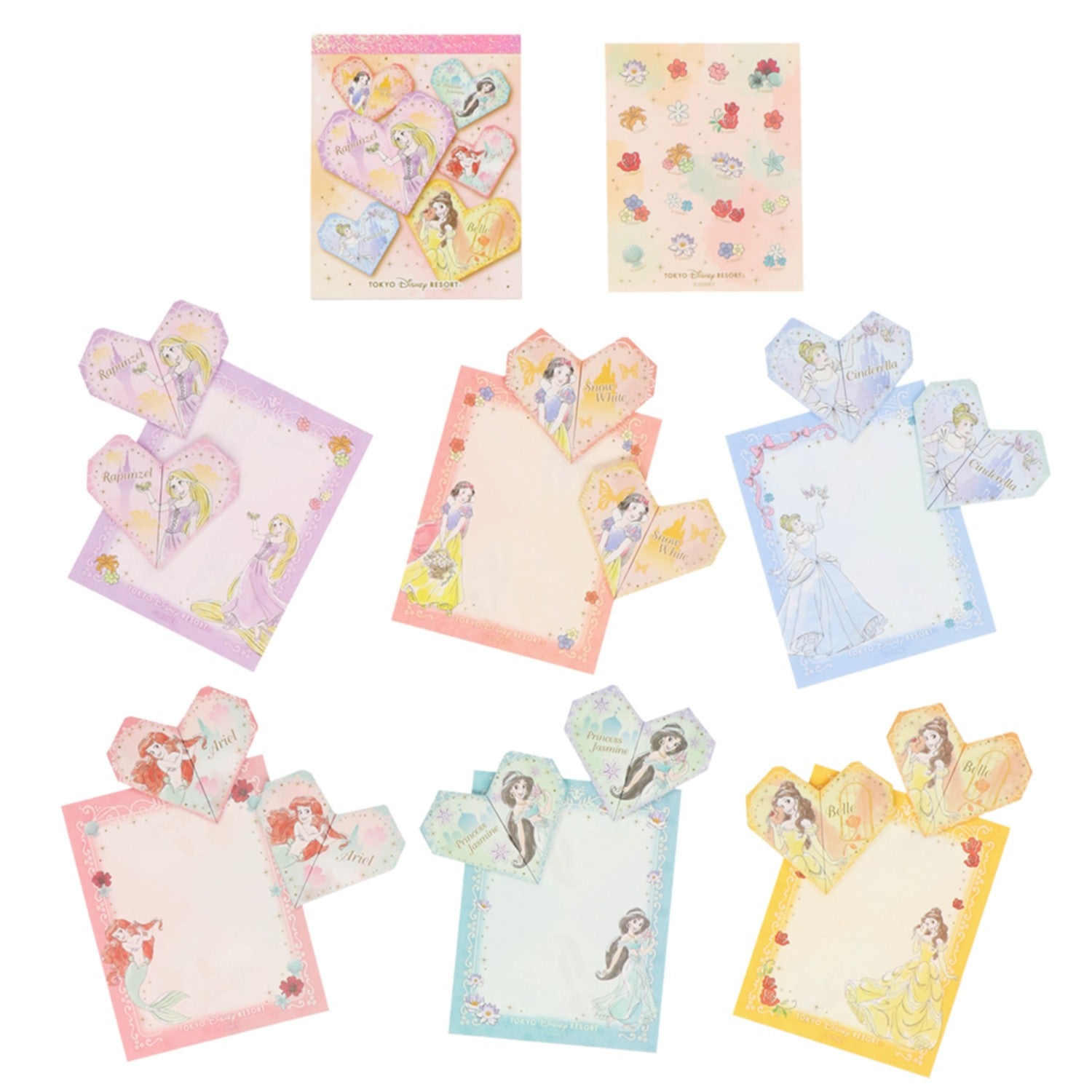 Origami memo with sticker Disney Princess