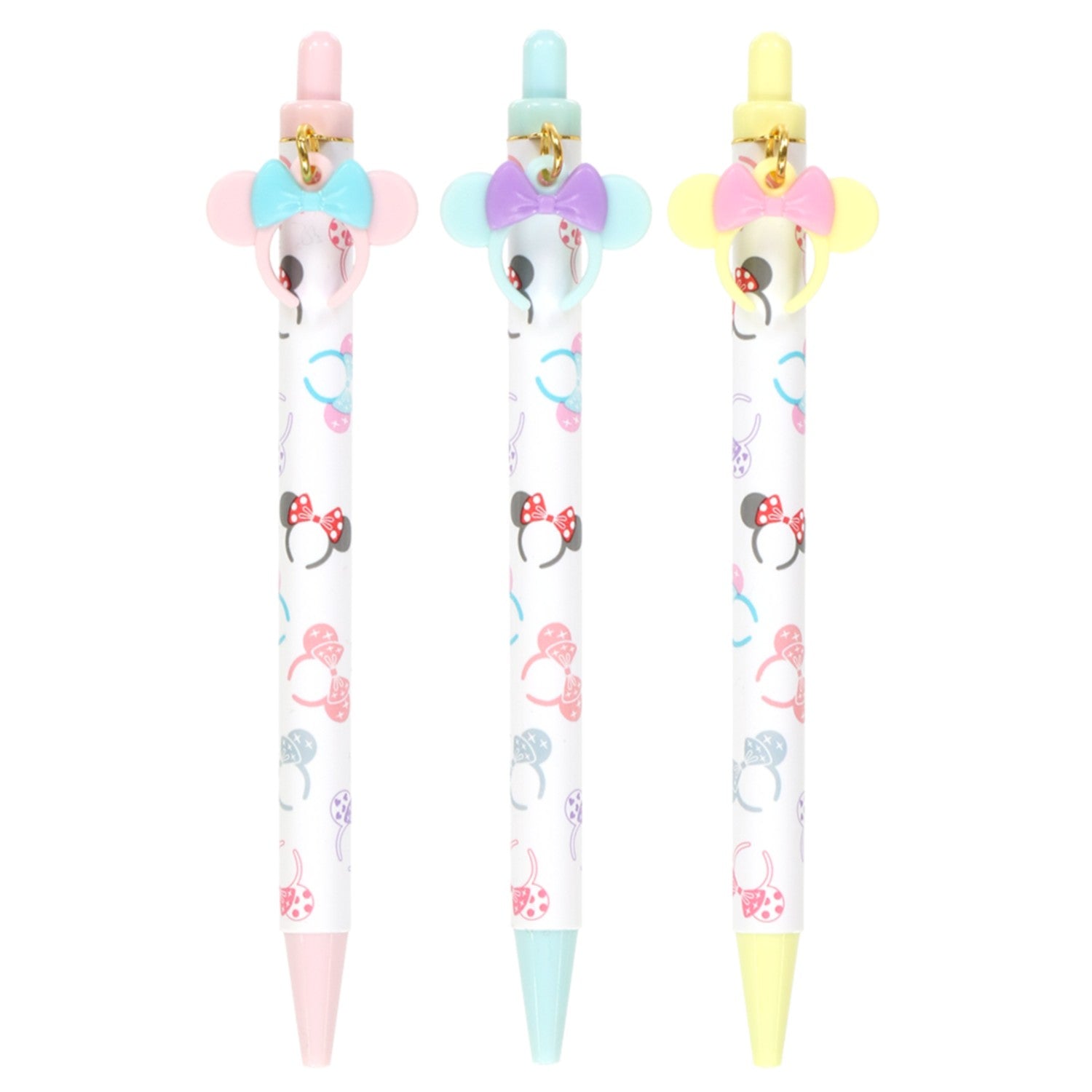 3 black ballpoint pens Minnie