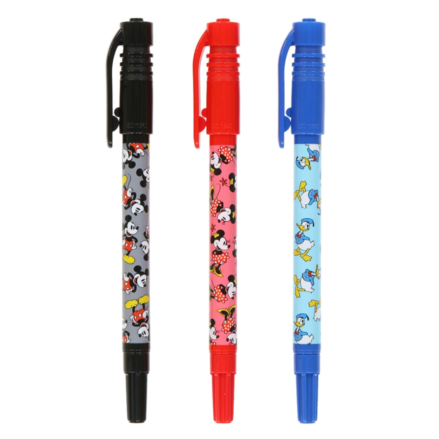 Oil-based pen (twin marker) 3 colors 3 bottles Mickey Mouse and friends