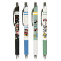 Ballpoint pen <Energel> 4 black Mickey Mouse and friends