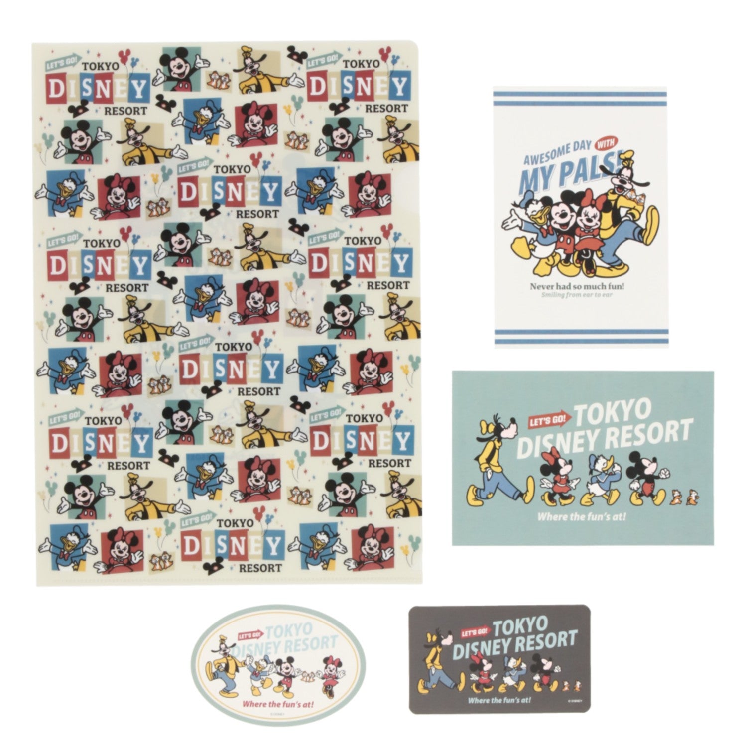 Stationery set Mickey Mouse and friends