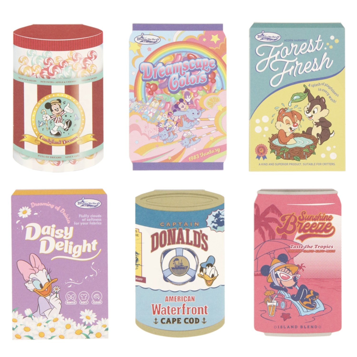 6 memos Mickey Mouse and friends