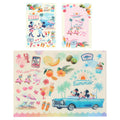 2 Postcards Clear Holder Mickey Mouse and Friends SUNNY SUNNY Summer