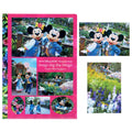 Clear holder 2 postcards Mickey Minnie Imagining the Magic