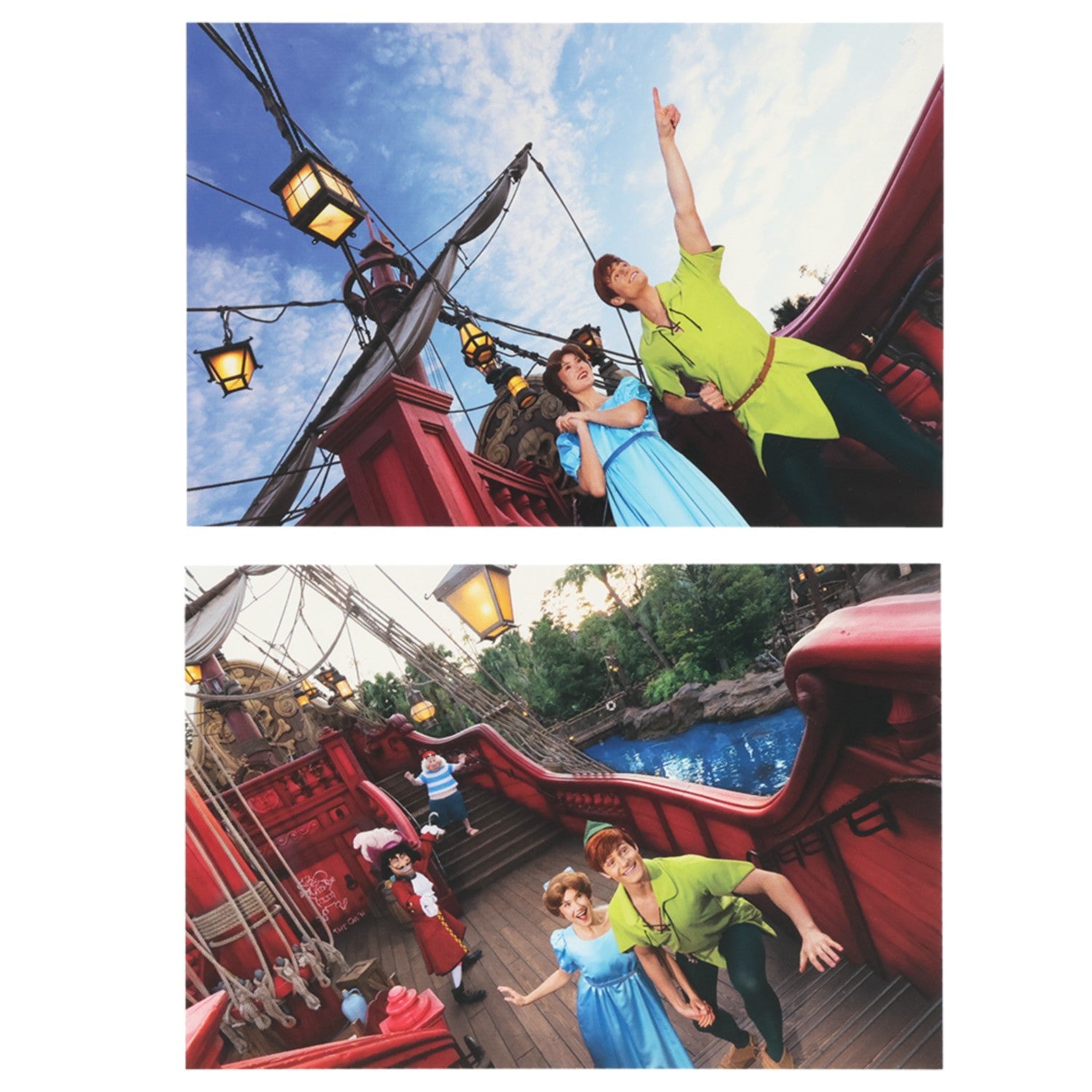 2 postcards Peter Pan Imagining the Magic