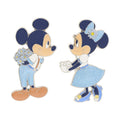 2 Pin Badges Mickey Minnie Disney Blue Ever After