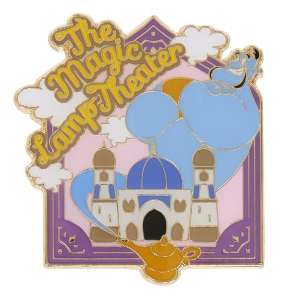 pin badge magic lamp theater