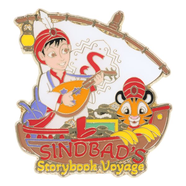 Disney Pin Badge Sinbad Storybook Voyage from Japan, featuring colorful character design