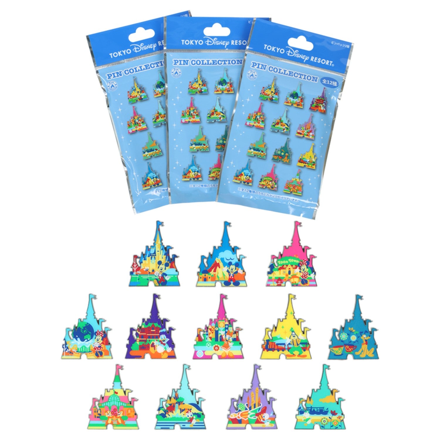2 pin badges Tokyo Disney Resort