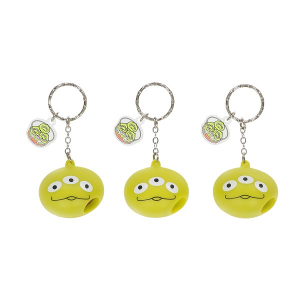 Little Green Men keychains from Japan, 3 pieces with authentic character design