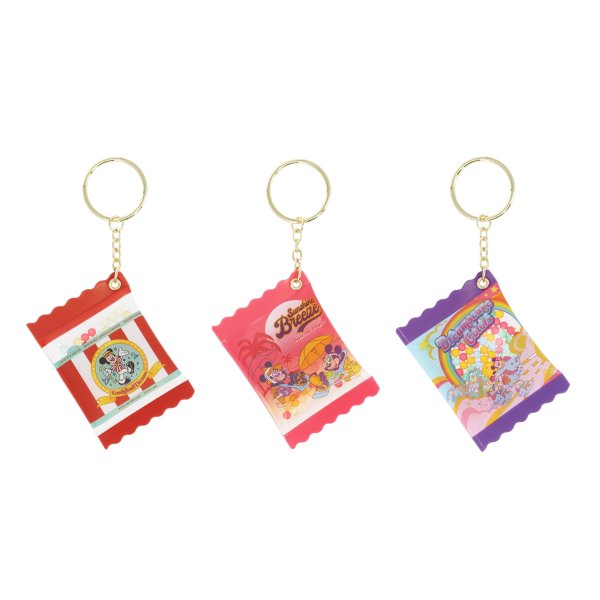 3 keychains Mickey Mouse and friends