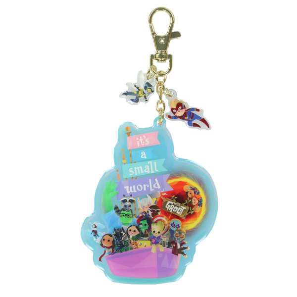 Keychain It's a Small World with Groot