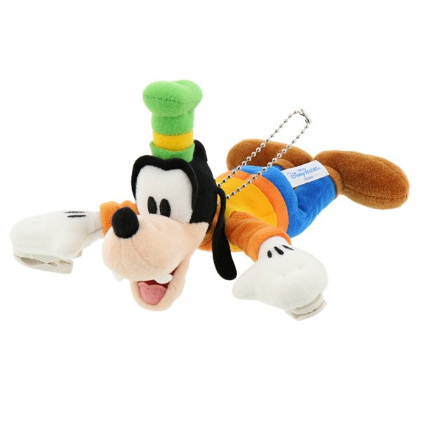 Stuffed toy on shoulder Goofy