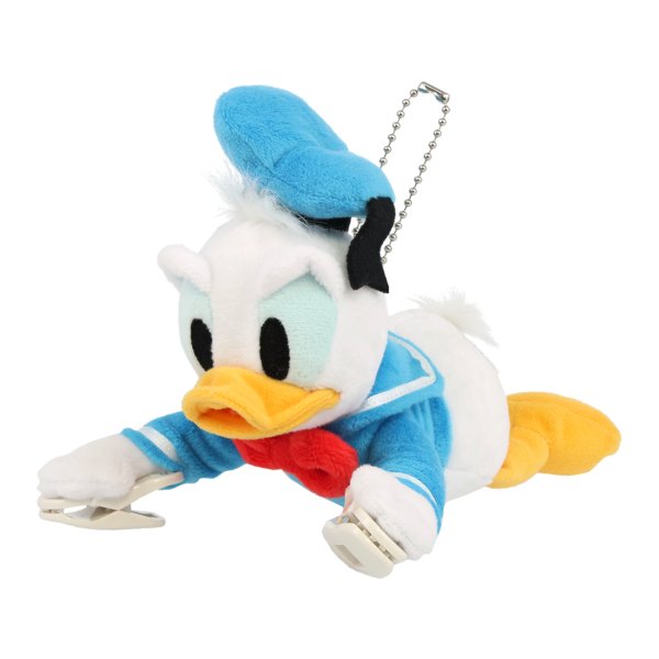 Stuffed toy on shoulder Donald