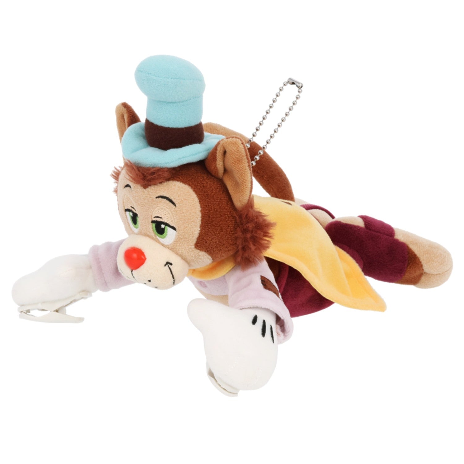 Stuffed toy on shoulder Gideon