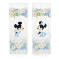 2 Glasses Mickey Minnie Disney Blue Ever After
