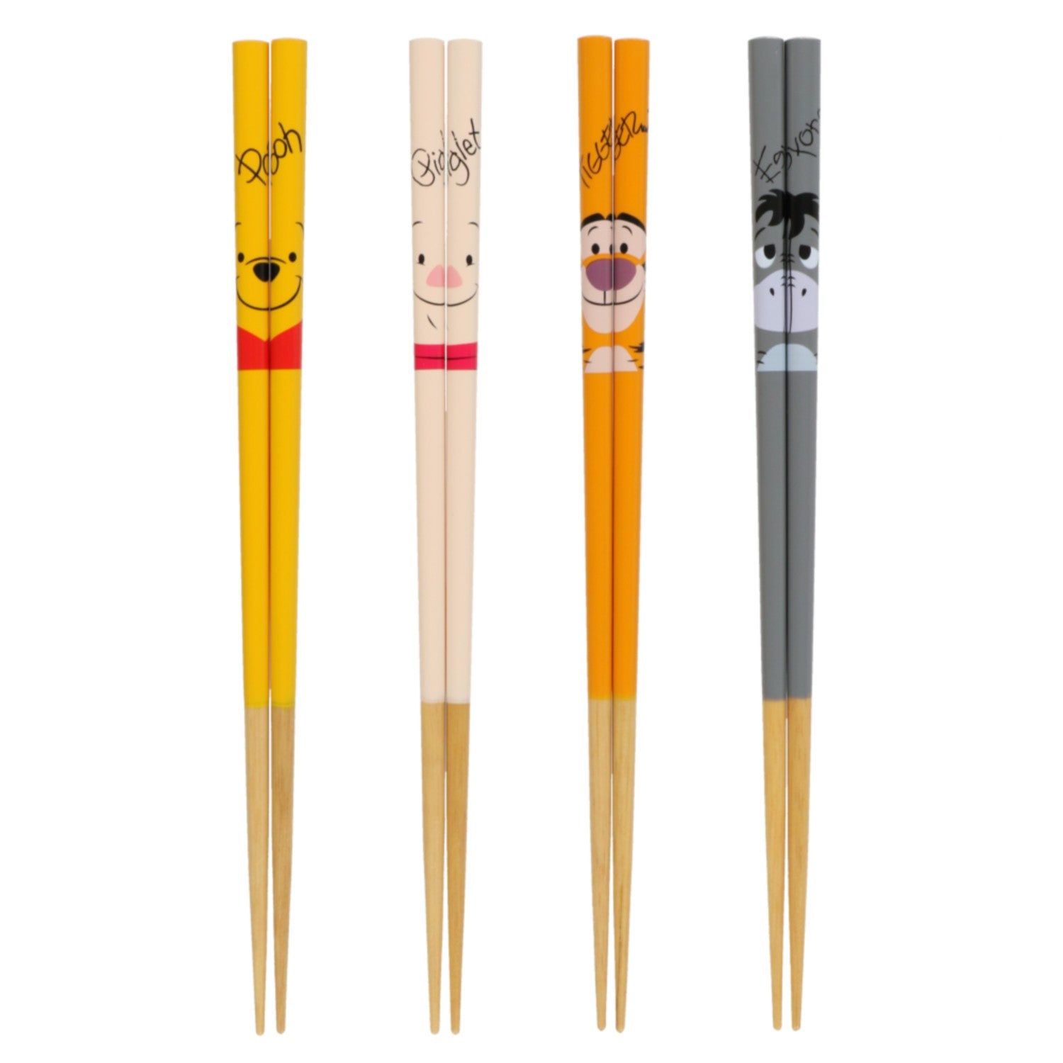 4 sets of chopsticks Winnie the Pooh