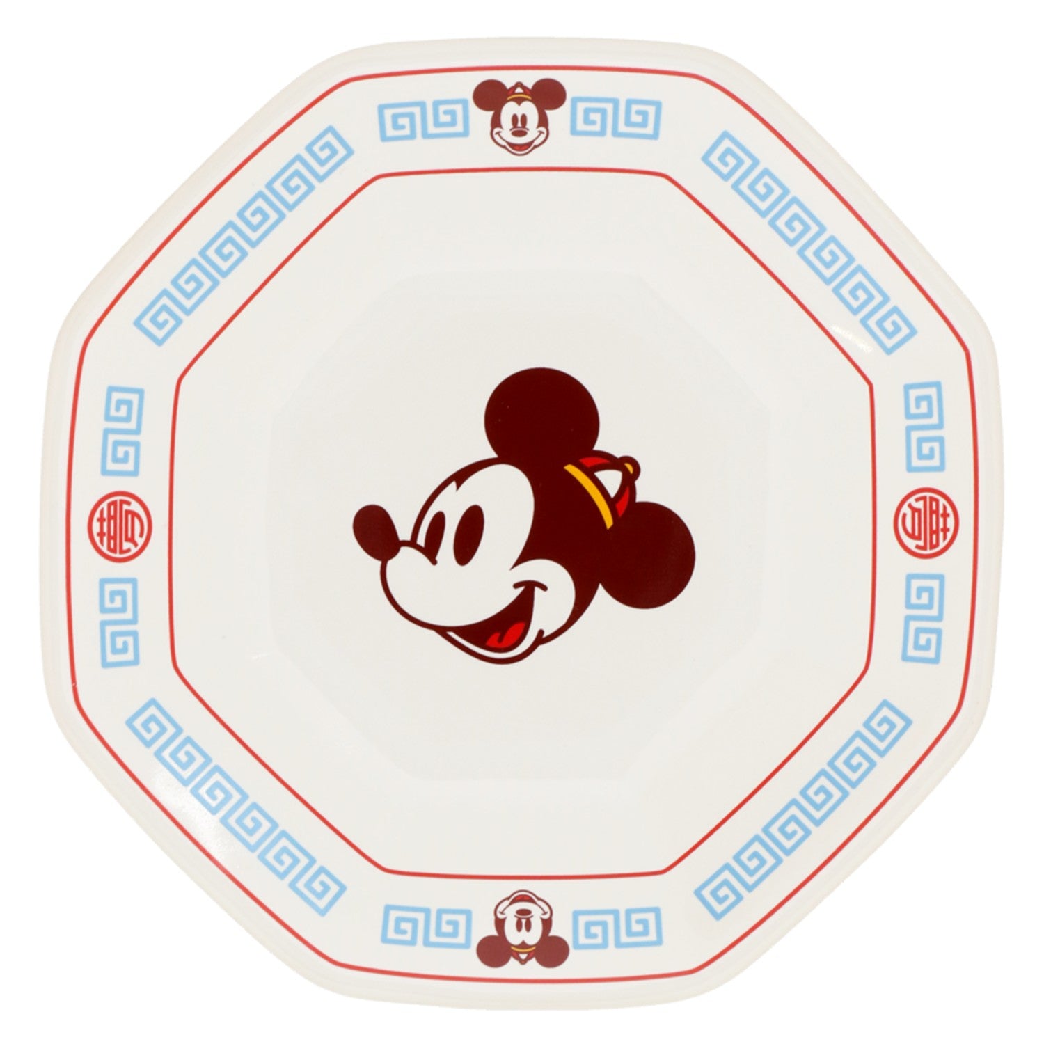 Octagonal plate Mickey