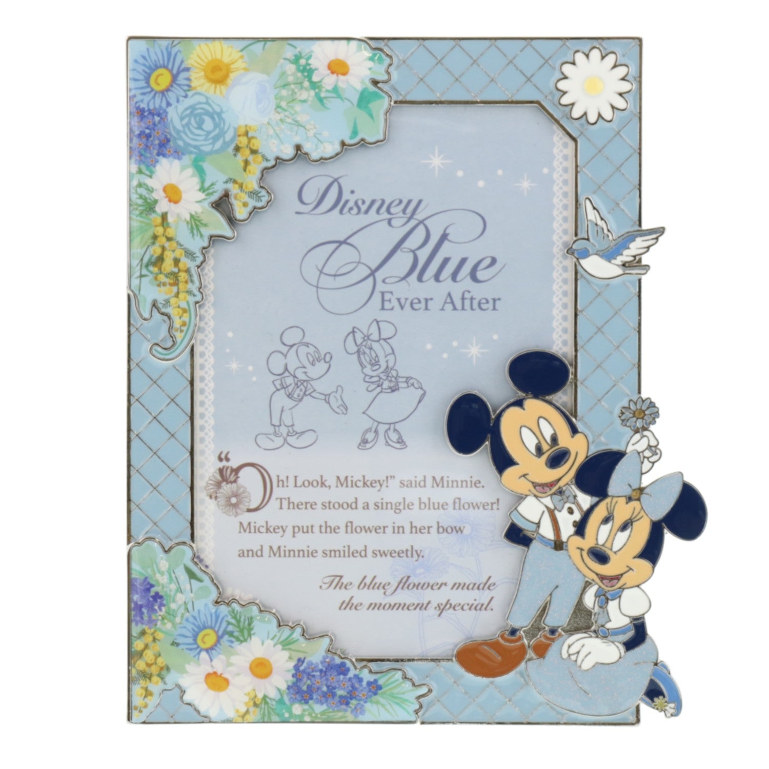 Photo Stand Mickey Minnie Disney Blue Ever After