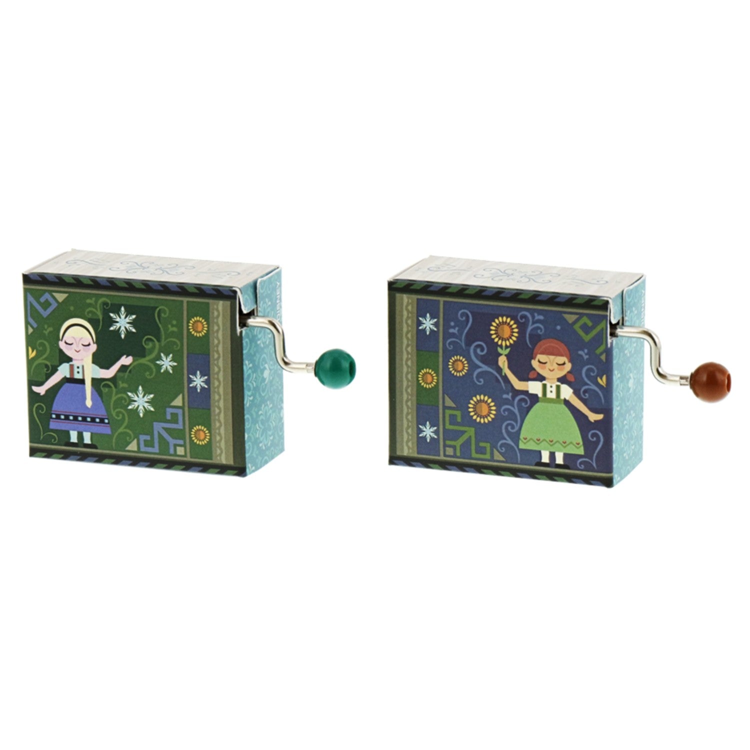 2 music boxes Anna Elsa